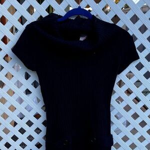 Aviva  Black Retro Sweater Dress- Large